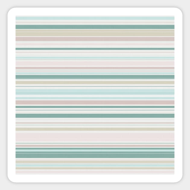 Vintage Stripes / Calming Ocean Sticker by matise